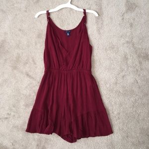 V neck romper